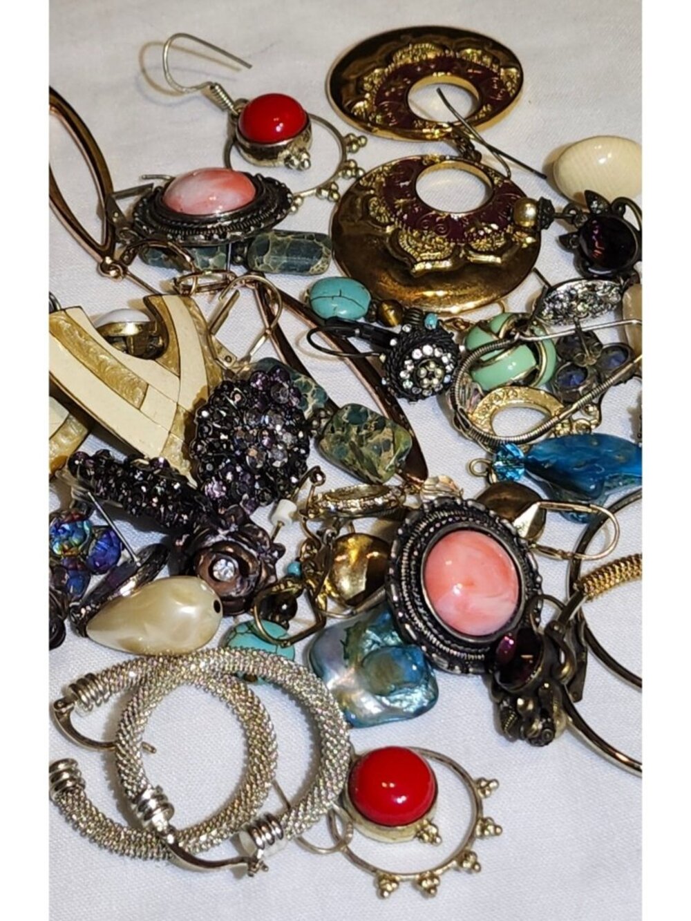 Vintage & Modern Pierced Earrings Lot - 21 Pairs Joan Rivers Kirks Folly TAT 925